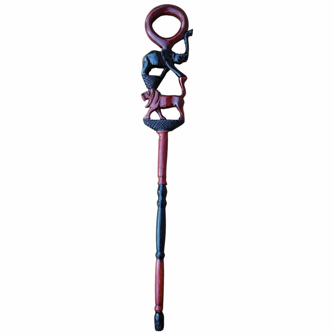 African wood Original Hiking Walking stick/Handmade Kenya Africa Mahogany Hardwood UnisexCane/Hand designed Cane/ Wooden walking stick