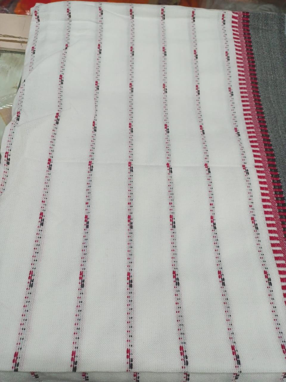 Authentic Maasai Shuka Blanket - Traditional African Tribal Wrap, white Plaid Safari Blanket for Home Décor or Outdoor Adventures