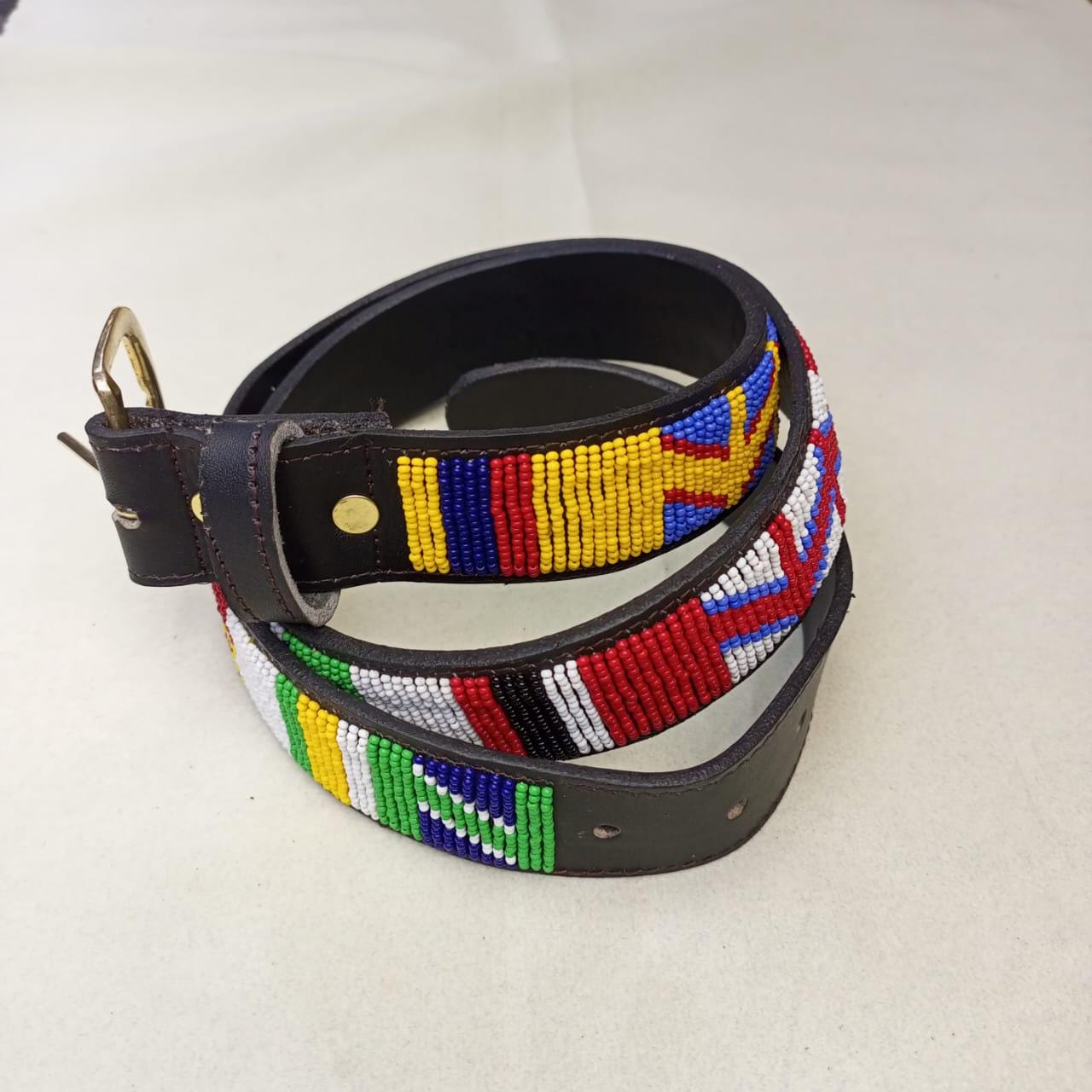 Maasai belt, Leather belt, Beaded belt, Handmade belt, Christmas gifts for loved ones African beaded belt, unisex belt, Casual belt, Boho