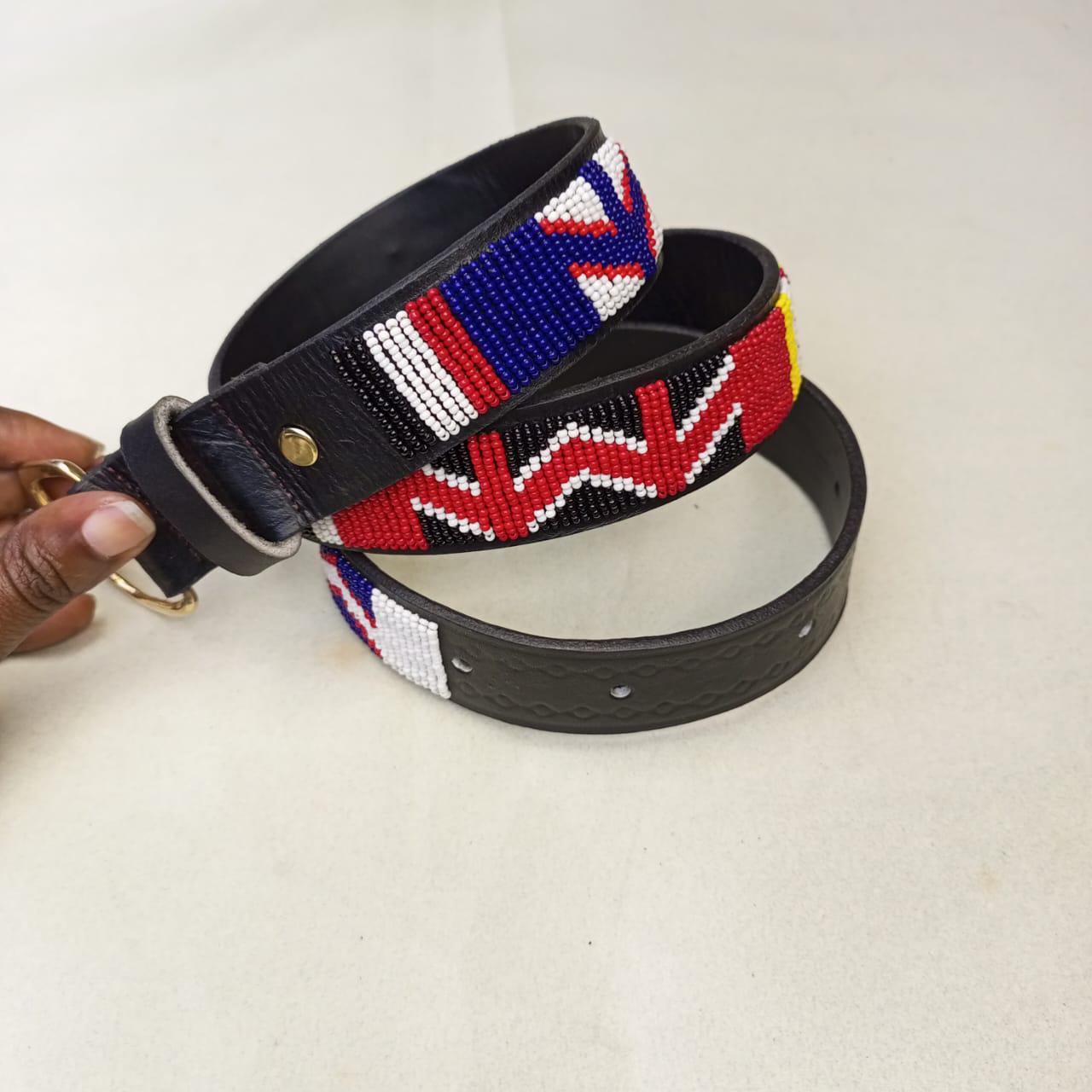 Maasai belt, Leather belt, Beaded belt, Handmade belt, Christmas gifts for loved ones African beaded belt, unisex belt, Casual belt, Boho