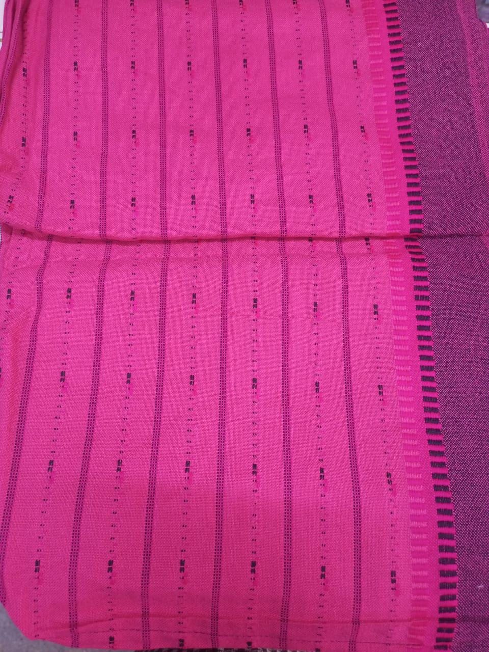 Authentic Maasai Shuka Blanket - Traditional African Tribal Wrap, pink and white Safari Blanket for Home Décor or Outdoor Adventures