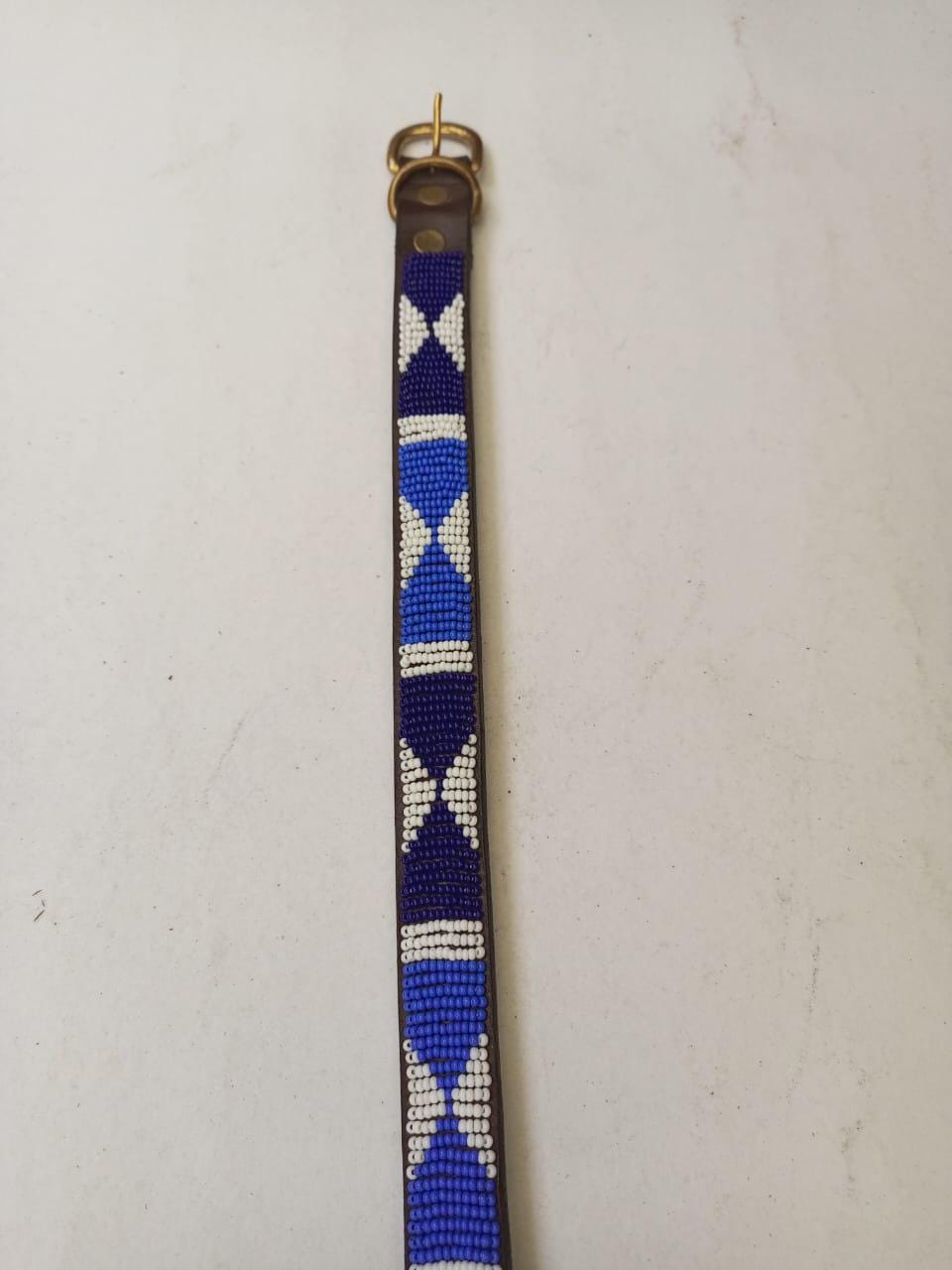African Beaded Collar, Handmade Dog Collar , Maasai collar, Leather collar, Pet Gift, Christmas gift, Pet collar, Dog leash, Pet lead