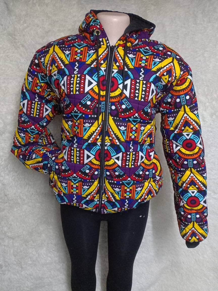 African unisex bomber jacket/Handmade Custom Winter Hood/Warm jacket /Custom Winter Hood/Personalized Winter hood/christmass gift