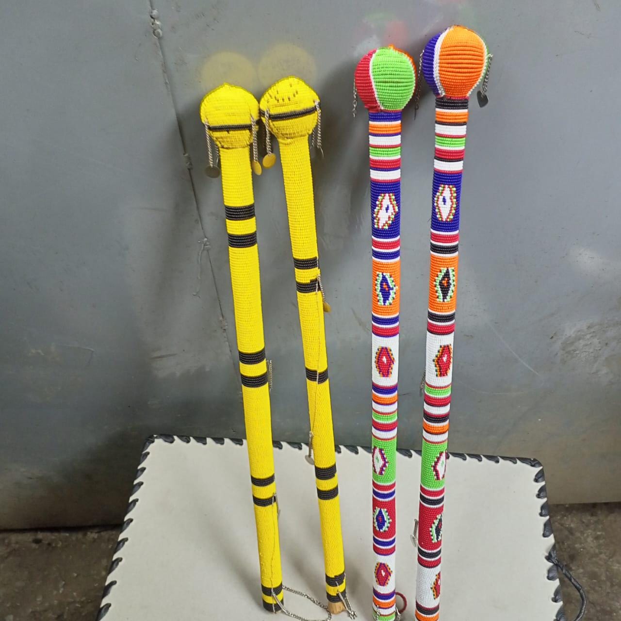 African Handmade Beaded Maasai Rungu/African Tribal Decor Warrior Stick/Unique Gift & Cultural Home Accent/Beaded wooden stick