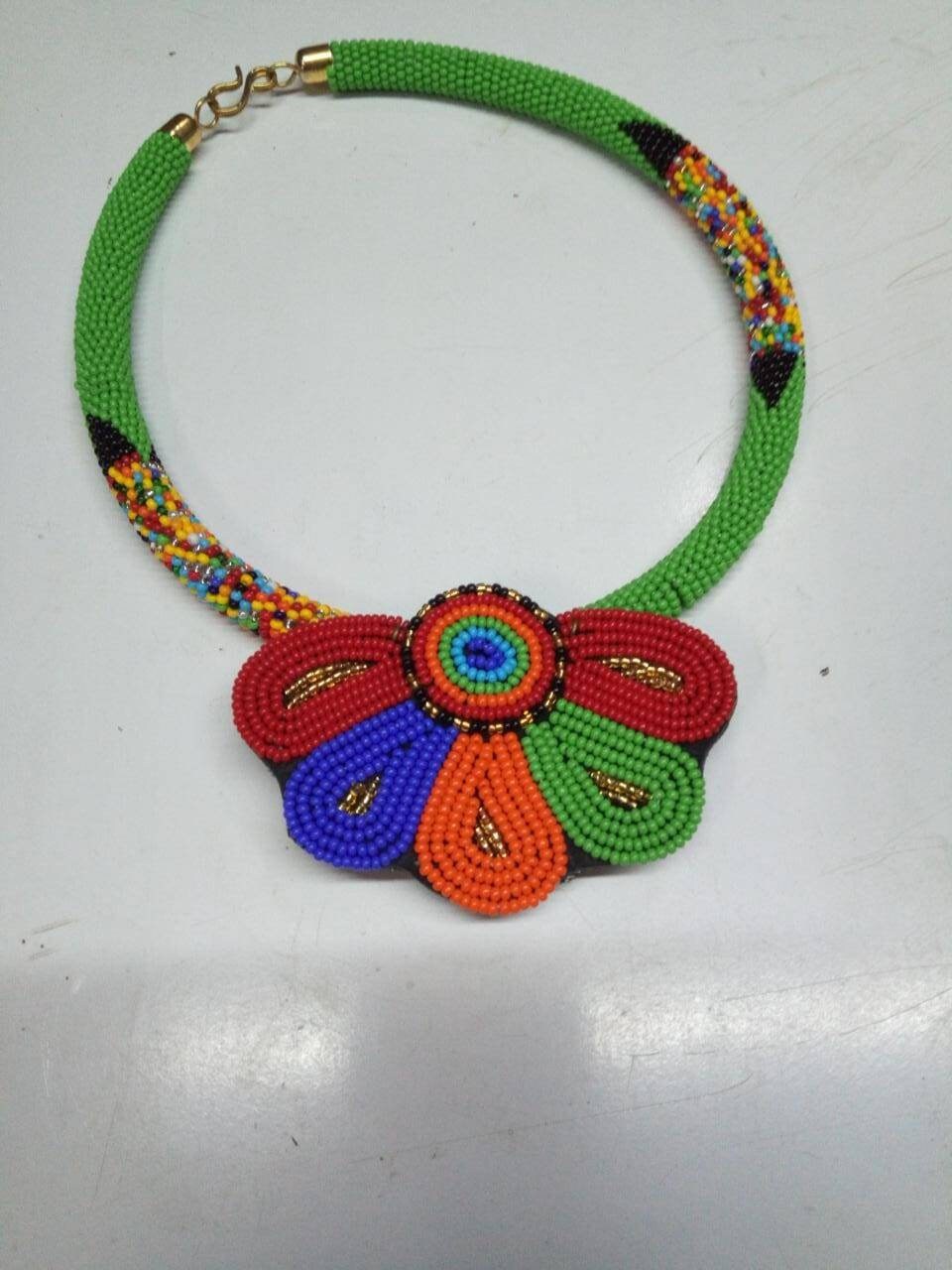 Boho Statement Jewelry/Colorful Seed Bead Necklace/Layered Necklace for Women/Gift for Her/Handmade Beaded Necklace/gift for women