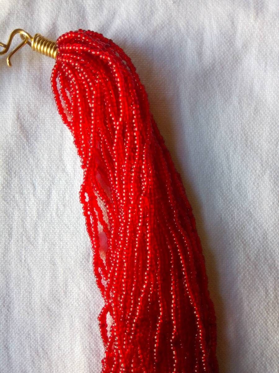 Boho Statement Jewelry/Colorful Seed Bead Necklace/Layered Necklace for Women/Gift for Her/Handmade Beaded Necklace/gift for women