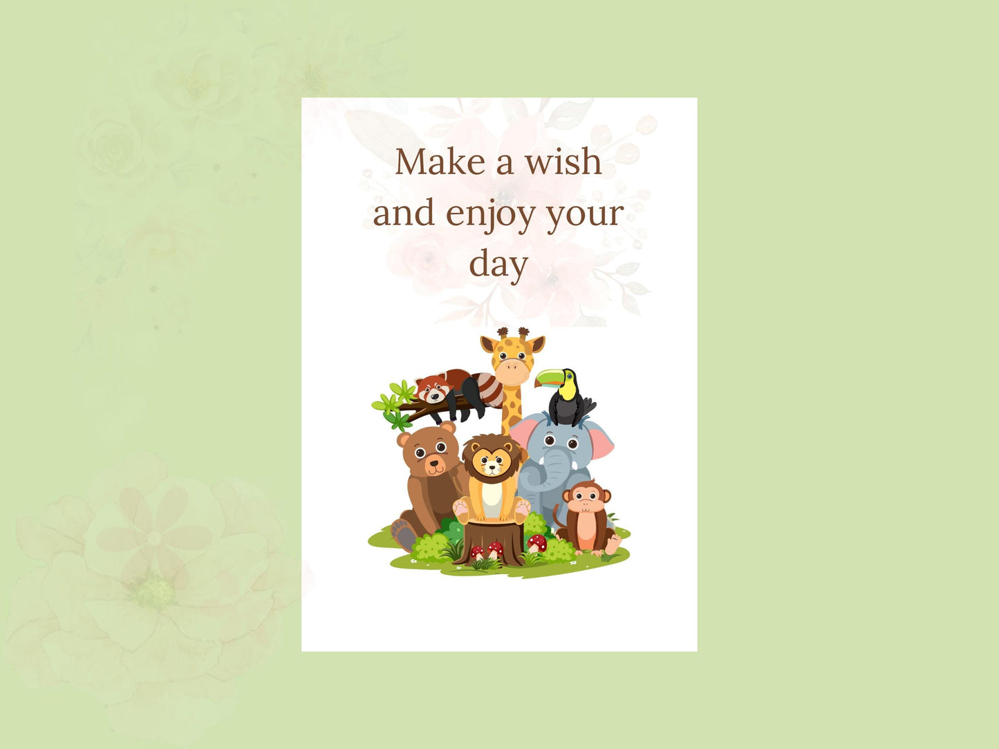 Digital Birthday Card - Instant Download - Cute & Creative Birthday E-Card - No Customization - Perfect for Any Age. single-side digital