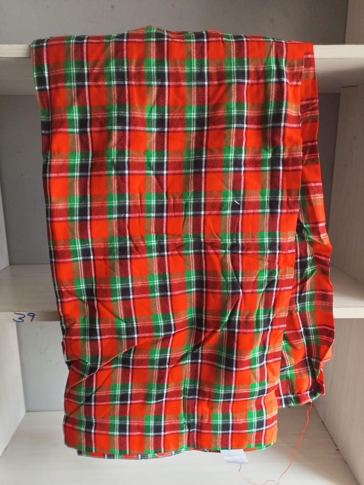 Authentic Maasai Shuka Blanket - Traditional African Tribal Wrap, Red Plaid Safari Blanket for Home Décor or Outdoor Adventures