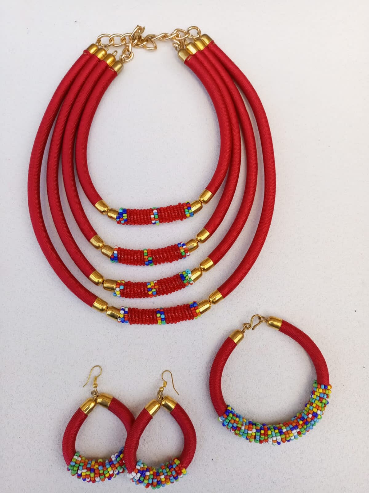 Boho Statement Jewelry/Colorful Seed Bead Necklace/Layered Necklace for Women/Gift for Her/Handmade Beaded Necklace/gift for women