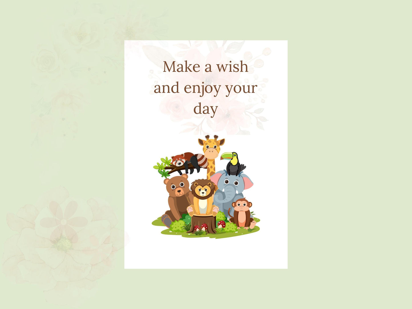 Digital Birthday Card - Instant Download - Cute & Creative Birthday E-Card - No Customization - Perfect for Any Age. single-side digital