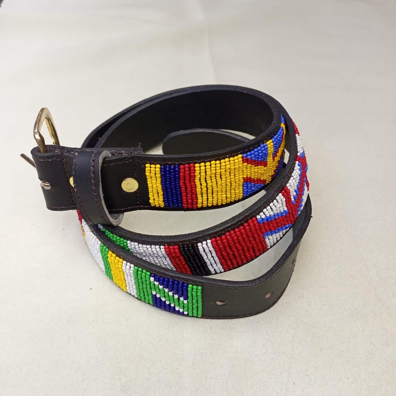 Maasai belt, Leather belt, Beaded belt, Handmade belt, Christmas gifts for loved ones African beaded belt, unisex belt, Casual belt, Boho