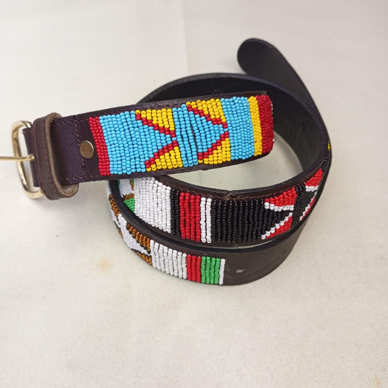 Maasai belt, Leather belt, Beaded belt, Handmade belt, Christmas gifts for loved ones African beaded belt, unisex belt, Casual belt, Boho