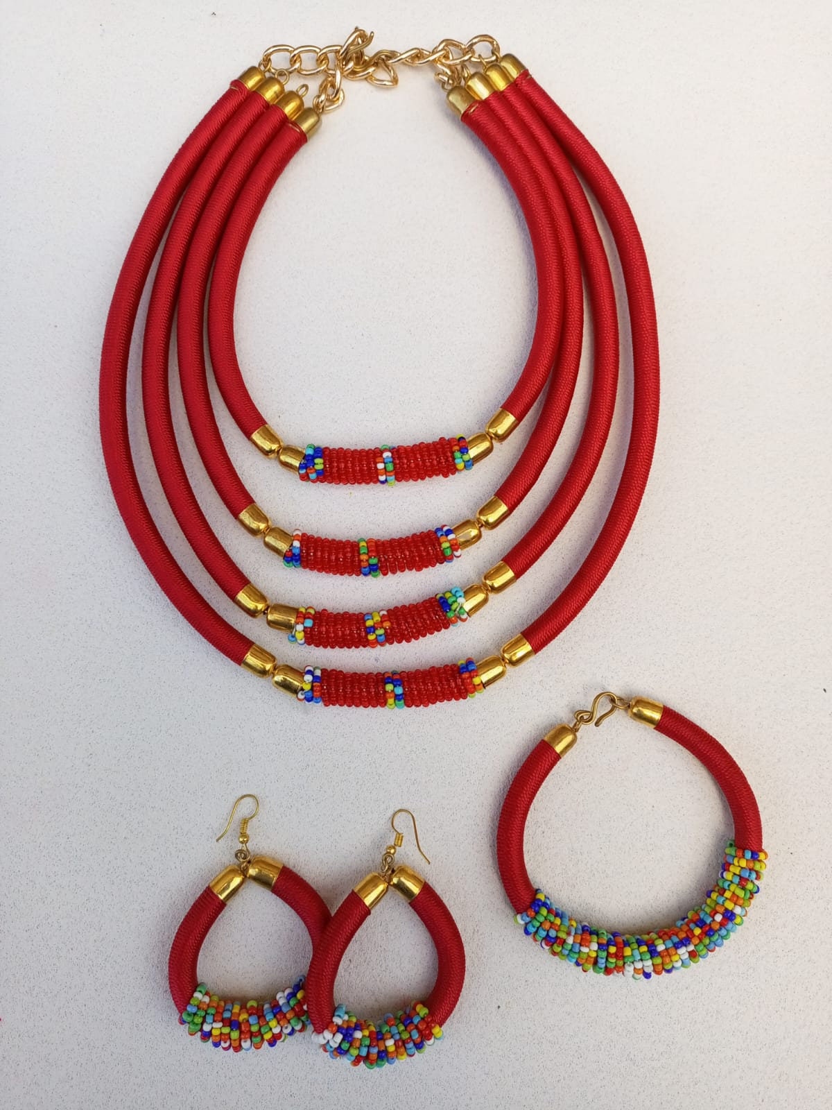 Boho Statement Jewelry/Colorful Seed Bead Necklace/Layered Necklace for Women/Gift for Her/Handmade Beaded Necklace/gift for women