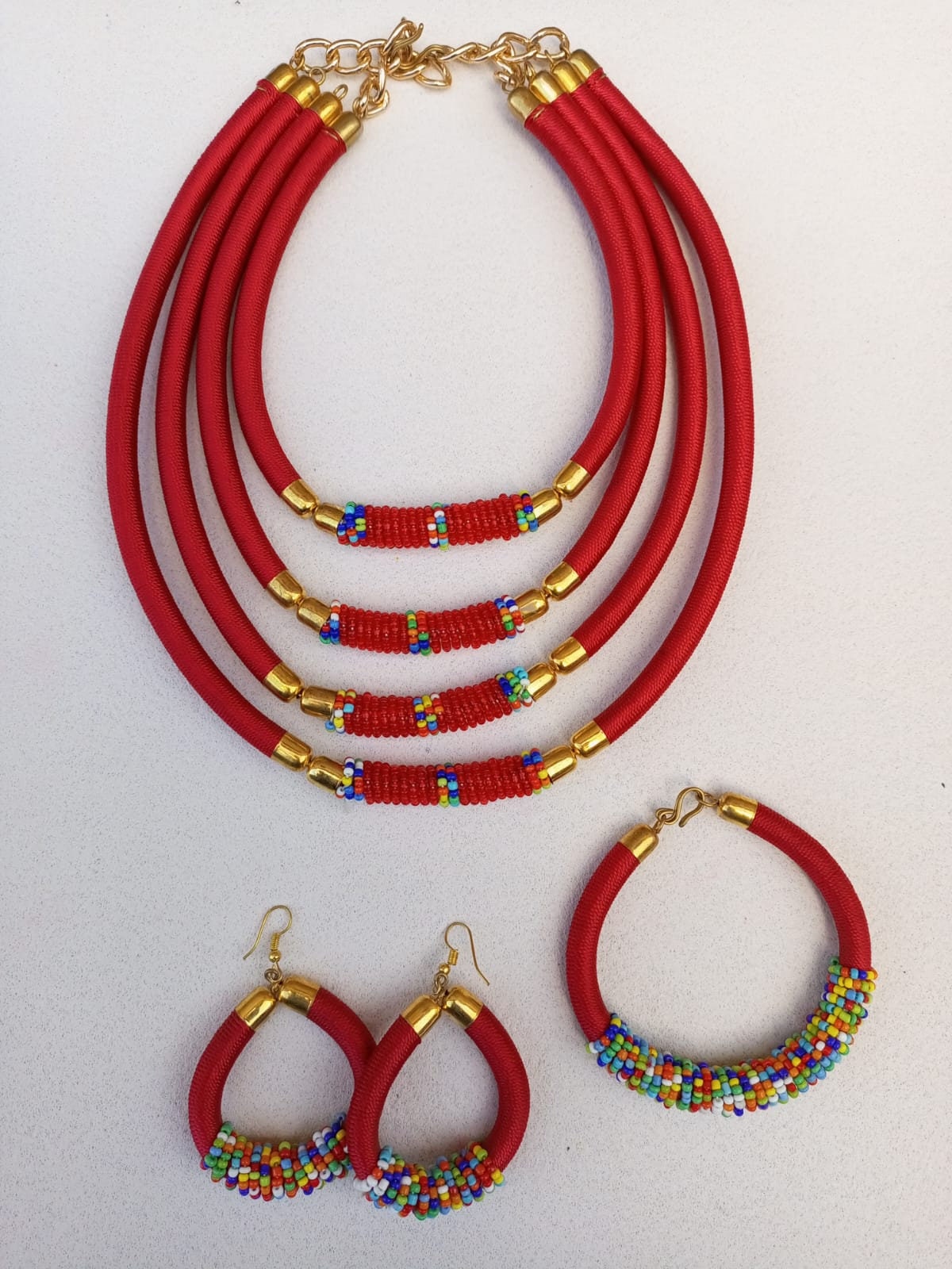 Boho Statement Jewelry/Colorful Seed Bead Necklace/Layered Necklace for Women/Gift for Her/Handmade Beaded Necklace/gift for women
