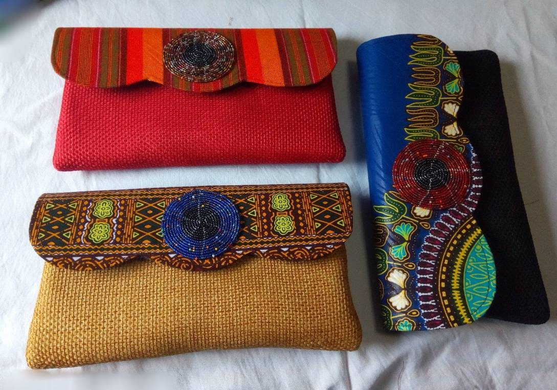 set of 3 African purses, bags,African print bag, women purses , gift for her, christmas gift for loved ones,clutch bags, mother's day gift
