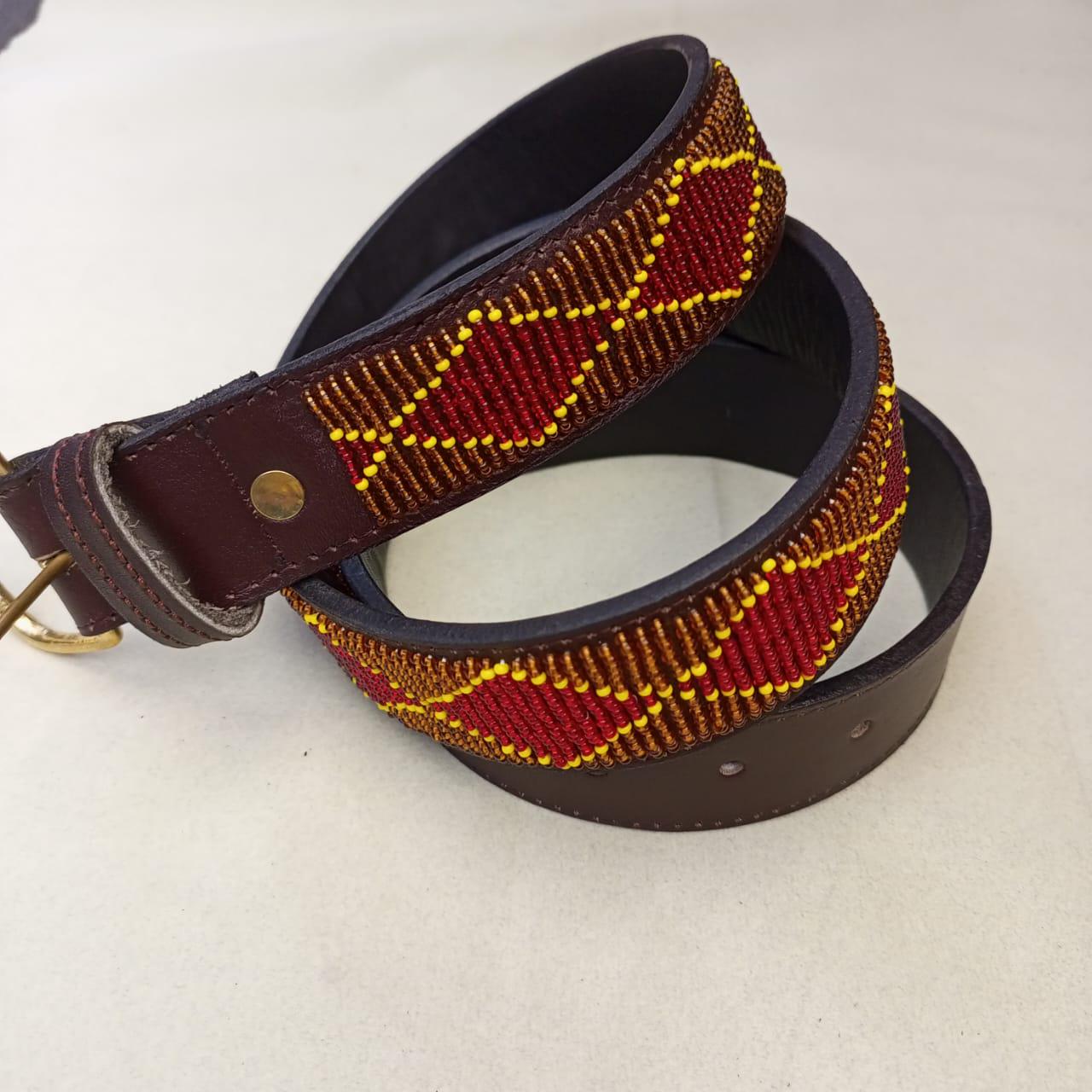 Maasai belt, Leather belt, Beaded belt, Handmade belt, Christmas gifts for loved ones African beaded belt, unisex belt, Casual belt, Boho