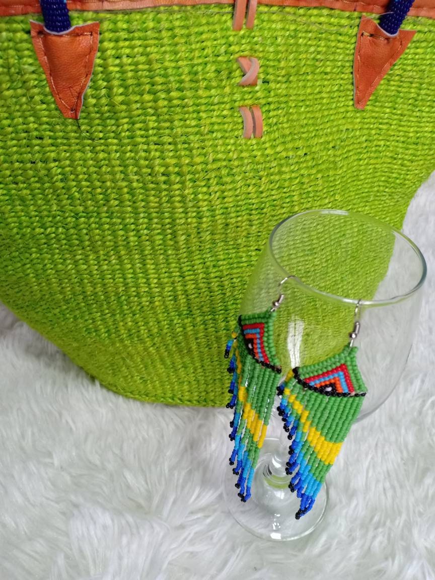 Handmade Woven Sisal Sling Bag - Boho Eco-Friendly Crossbody Bag | Sustainable Natural Fiber Purse | African Artisan Handcrafted Bag