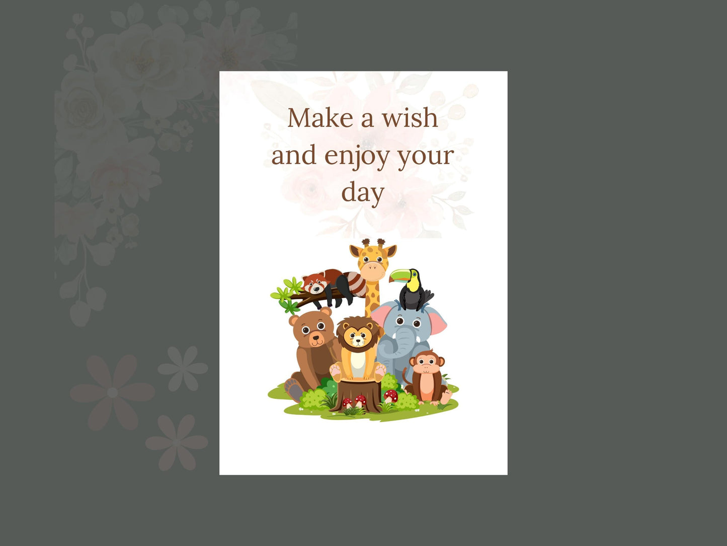 Digital Birthday Card - Instant Download - Cute & Creative Birthday E-Card - No Customization - Perfect for Any Age. single-side digital