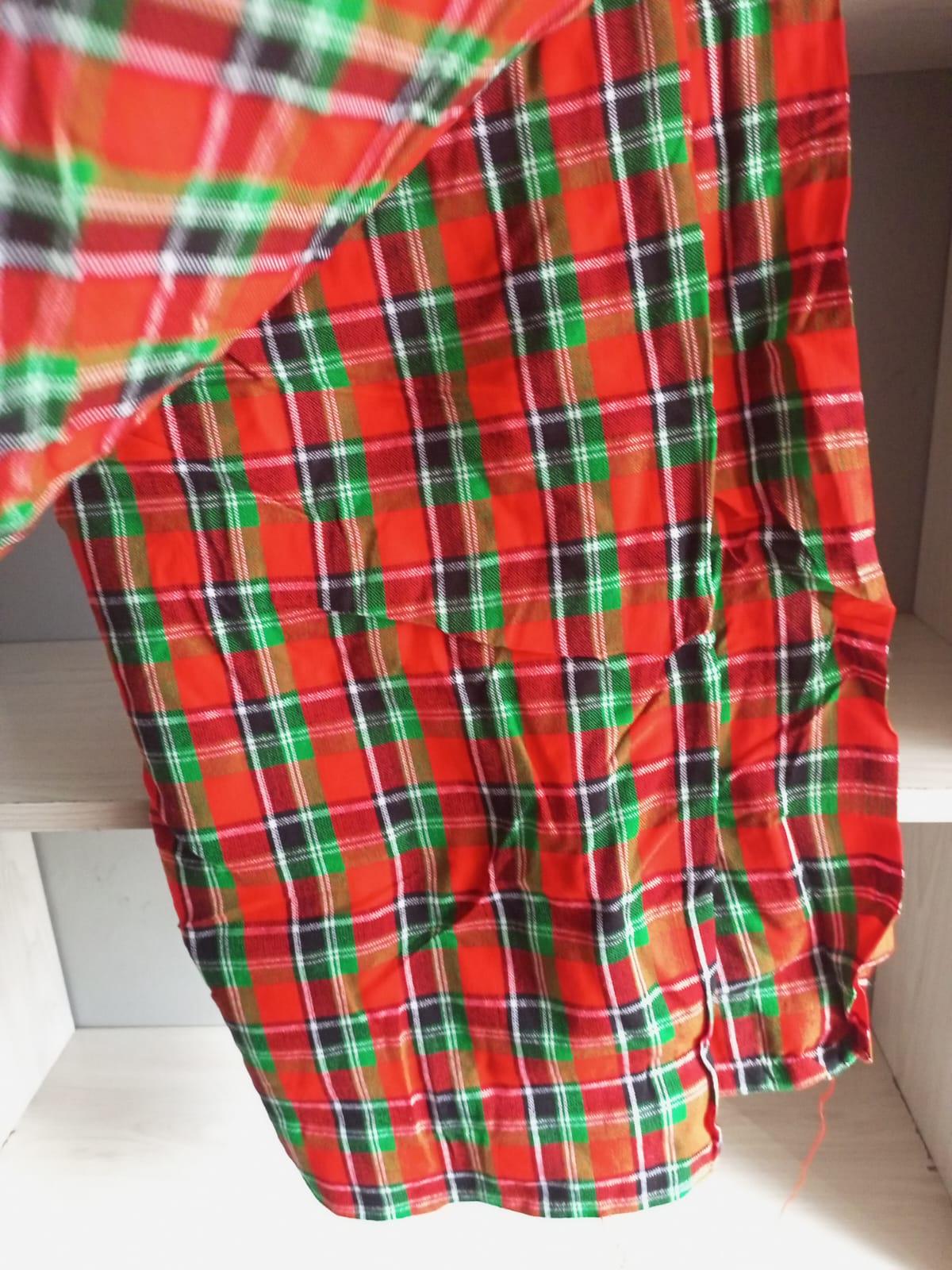 Authentic Maasai Shuka Blanket - Traditional African Tribal Wrap, Red Plaid Safari Blanket for Home Décor or Outdoor Adventures