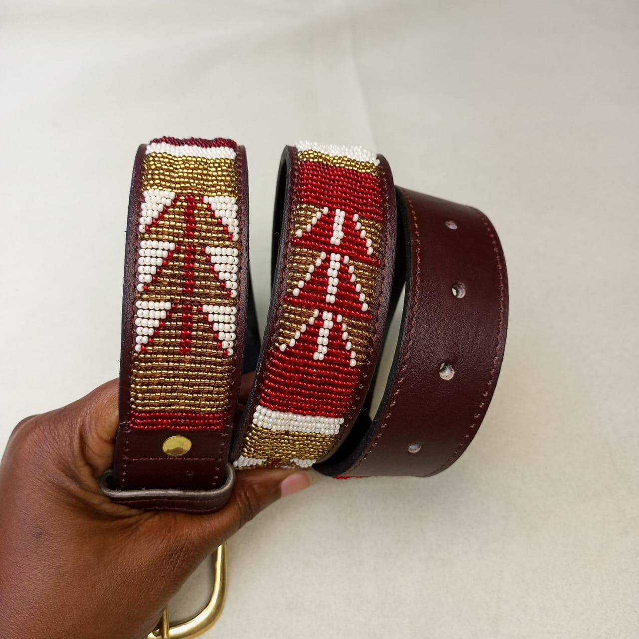 Maasai belt, Leather belt, Beaded belt, Handmade belt, Christmas gifts for loved ones African beaded belt, unisex belt, Casual belt, Boho