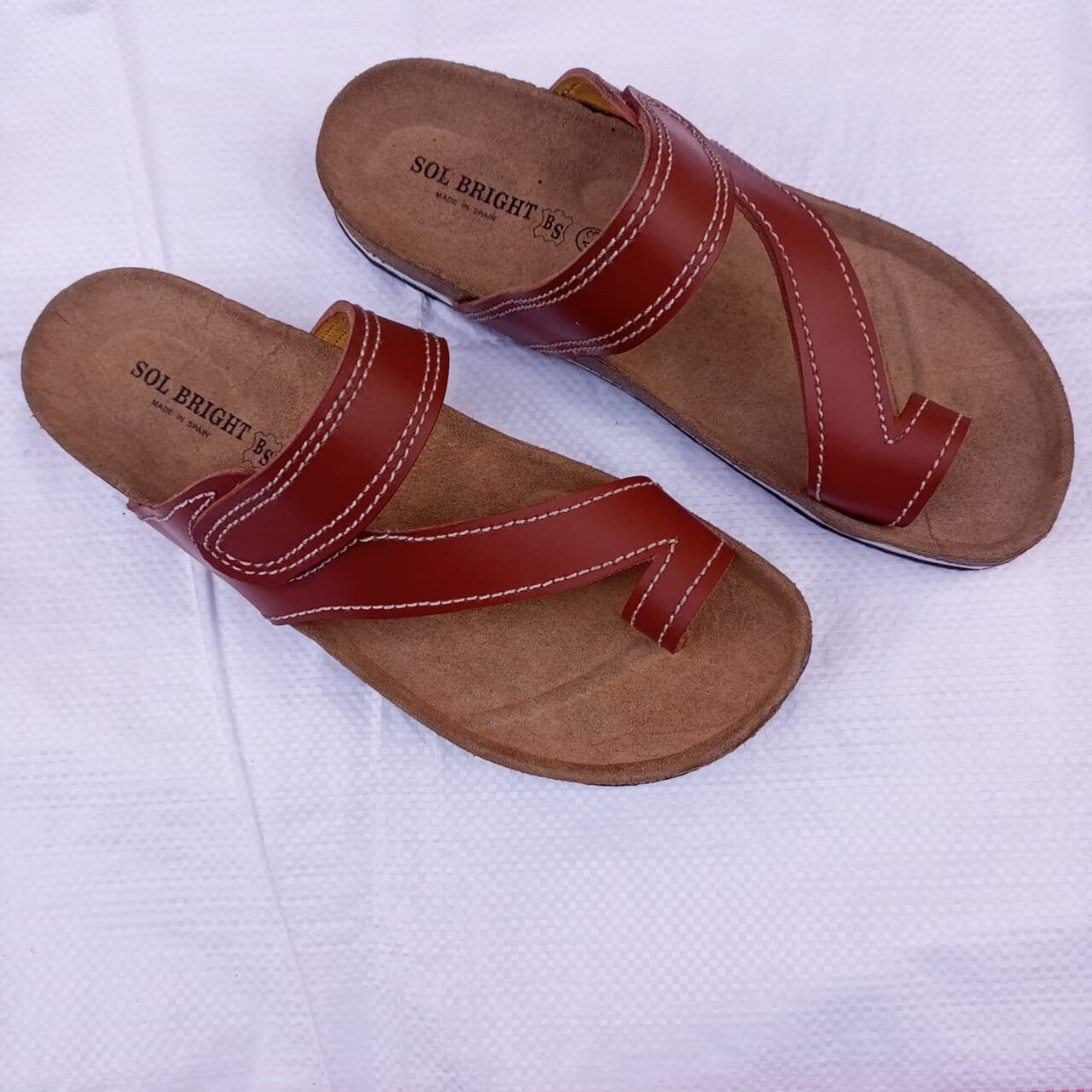 Handmade African Men's Sandals/Genuine Leather Beaded Flip-Flops/Comfortable Summer Sandals for Men/African Shoes/Unique Gift for Him