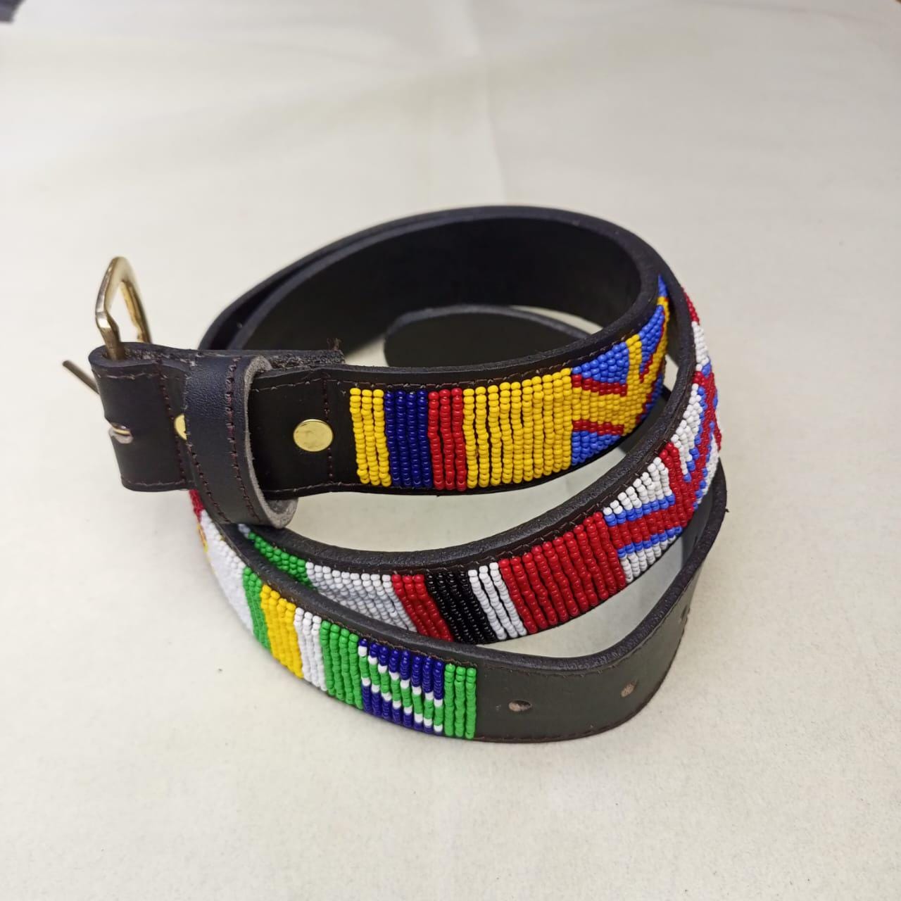 Maasai belt, Leather belt, Beaded belt, Handmade belt, Christmas gifts for loved ones African beaded belt, unisex belt, Casual belt, Boho