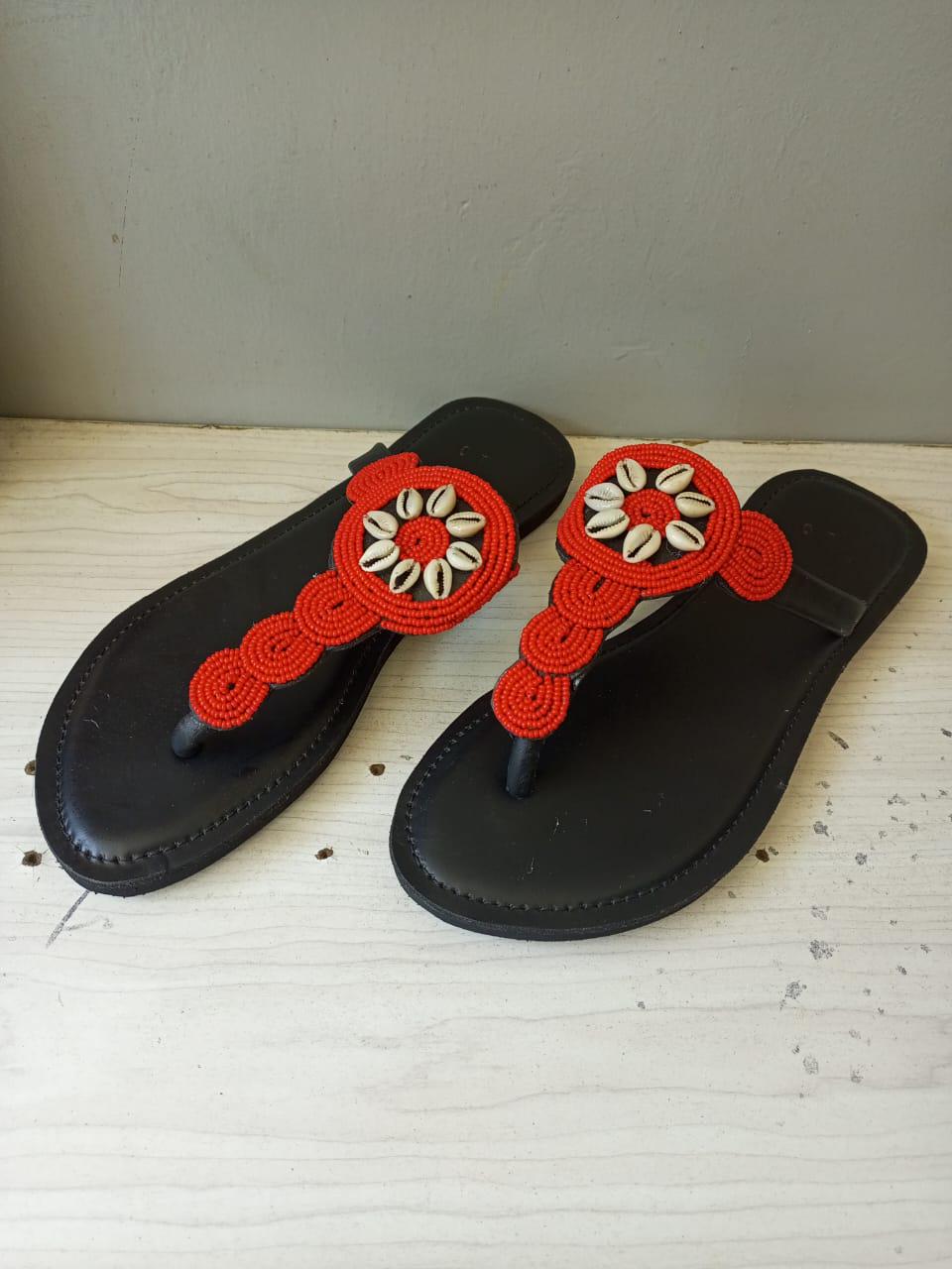 CUSTOMIZED African beaded sandals, summer sandals, Christmas gift for her,mom gift,beach sandals, leather sandals,