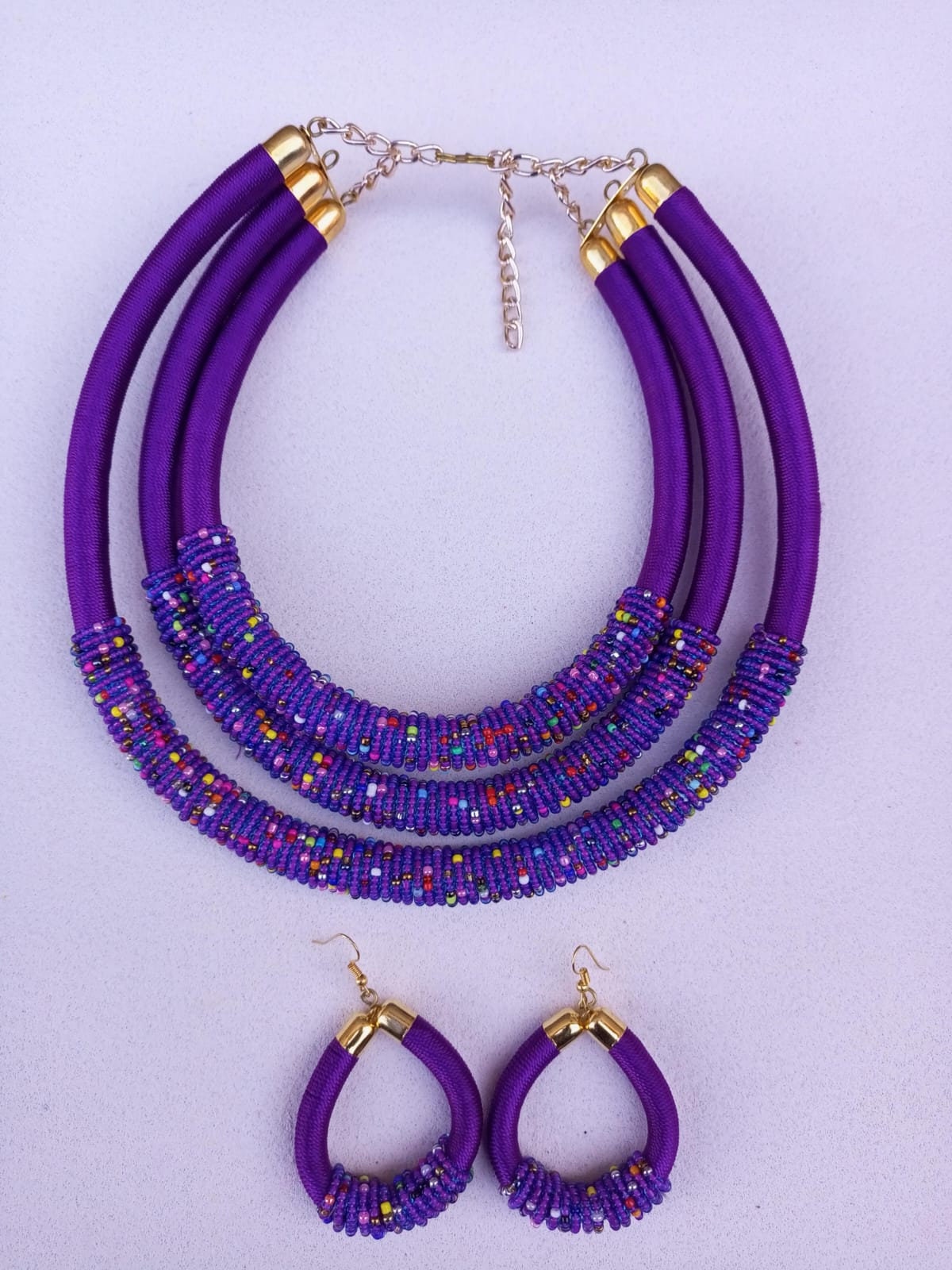Boho Statement Jewelry/Colorful Seed Bead Necklace/Layered Necklace for Women/Gift for Her/Handmade Beaded Necklace/gift for women