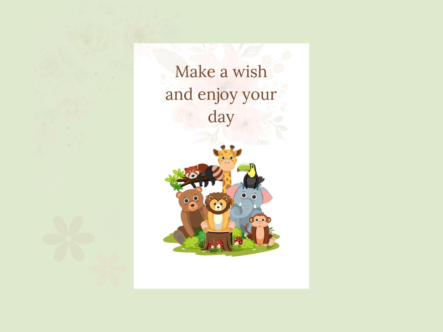 Digital Birthday Card - Instant Download - Cute & Creative Birthday E-Card - No Customization - Perfect for Any Age. single-side digital