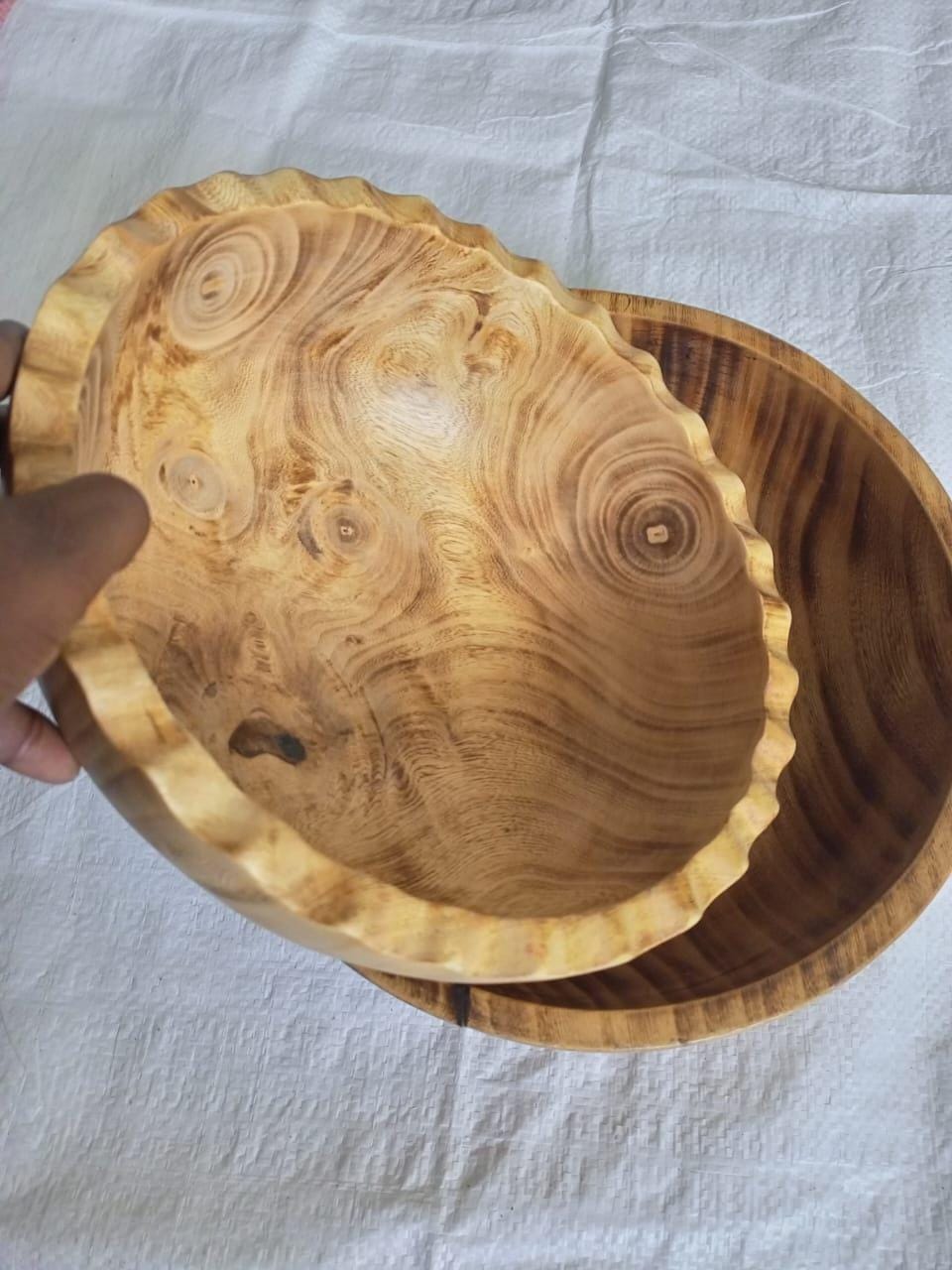 Handmade Wooden Bowl Candle | Christmas Soy Candle bowl| Holiday Gift | Rustic Home Decor | Aromatherapy Candle in Wooden Bowl