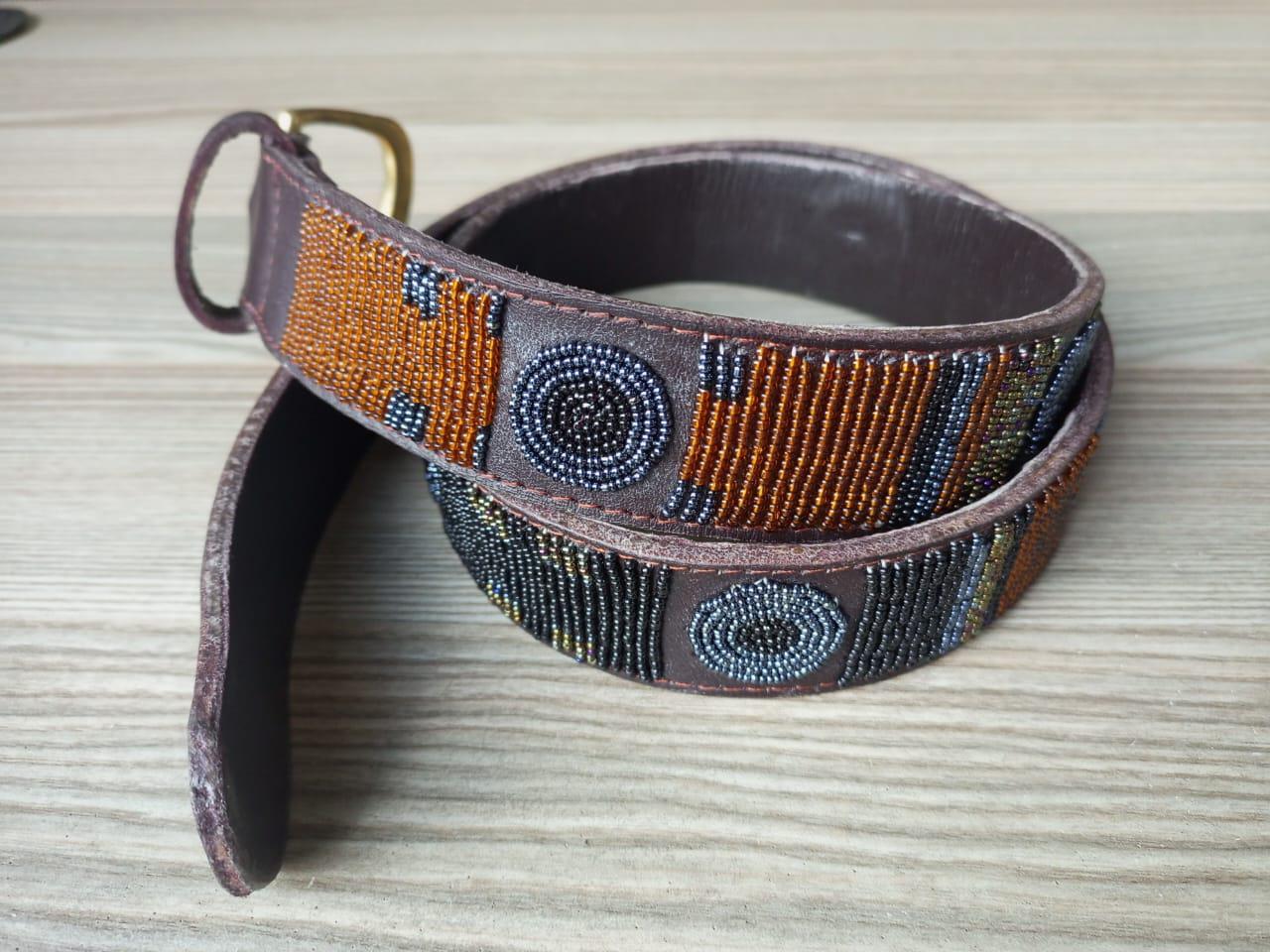 Maasai belt, Leather belt, Beaded belt, Handmade belt, Christmas gifts for loved ones African beaded belt, unisex belt, Casual belt, Boho