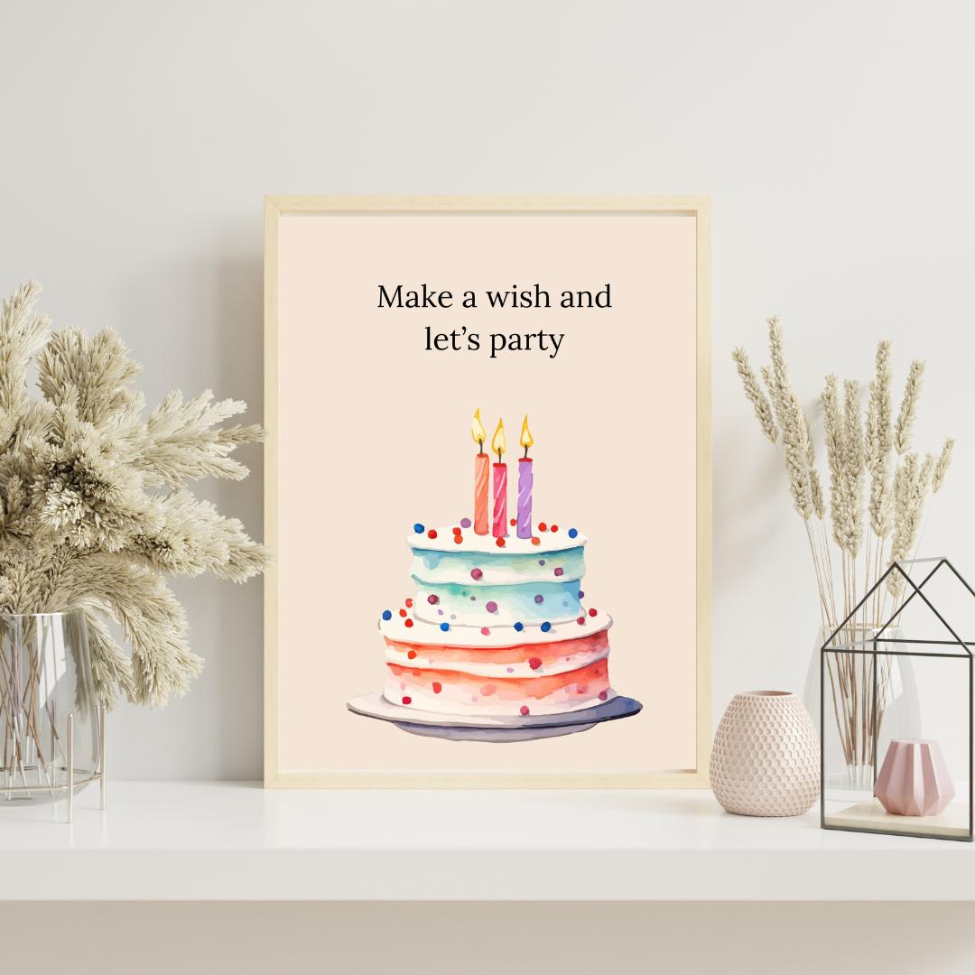 Digital Birthday Card - Instant Download - Cute & Creative Birthday E-Card - No Customization - Perfect for Any Age. single-sided digita