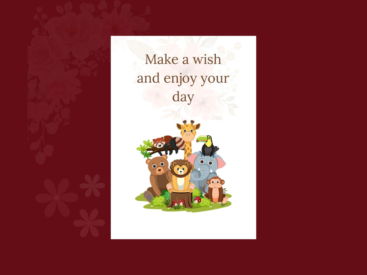 Digital Birthday Card - Instant Download - Cute & Creative Birthday E-Card - No Customization - Perfect for Any Age. single-side digital