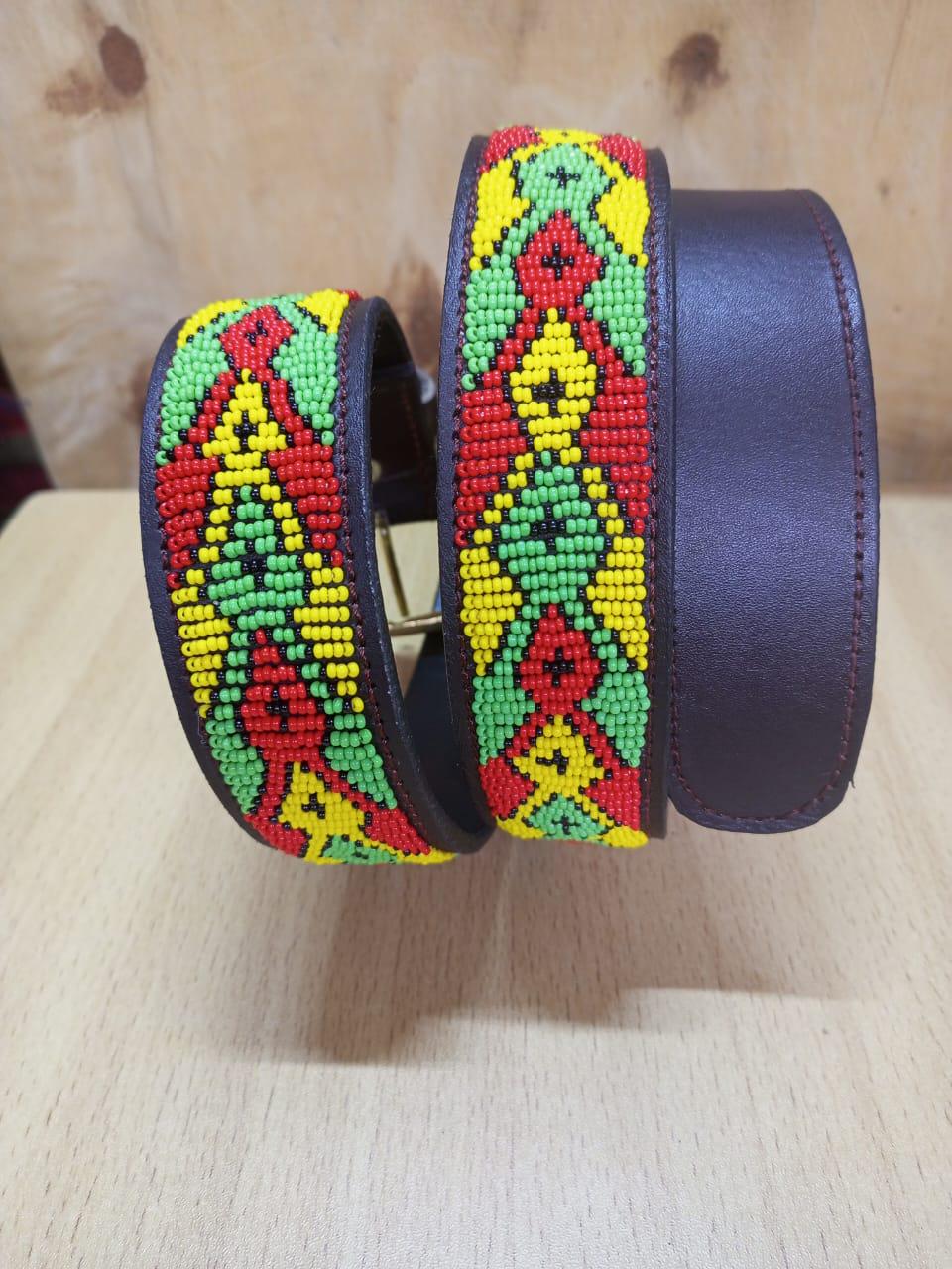 Maasai belt, Leather belt, Beaded belt, Handmade belt, Christmas gifts for loved ones African beaded belt, unisex belt, Casual belt, Boho