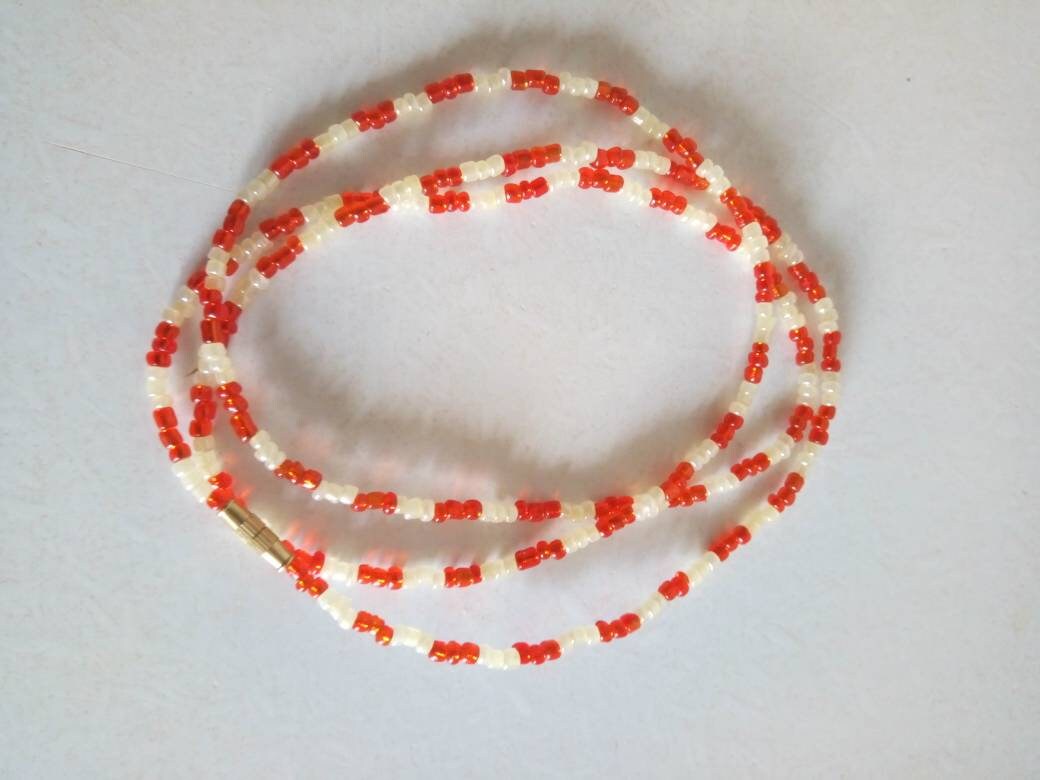 Handmade Waist Beads for Women/African Beaded Body Jewelry/Boho Style, Weight Loss, Belly Chain, Custom Size