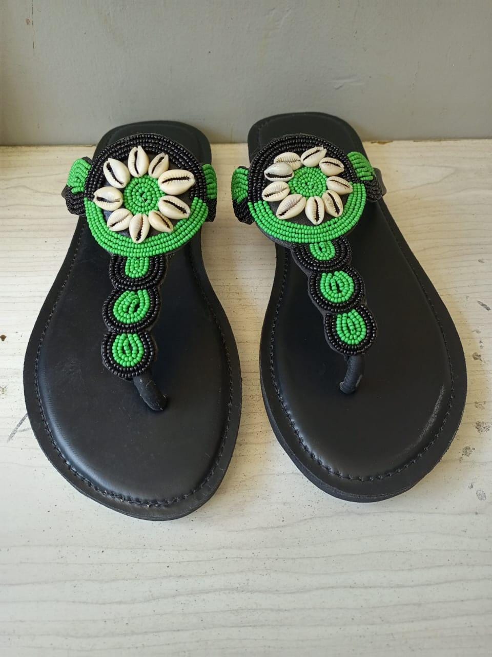 CUSTOMIZED African beaded sandals, summer sandals, Christmas gift for her,mom gift,beach sandals, leather sandals,