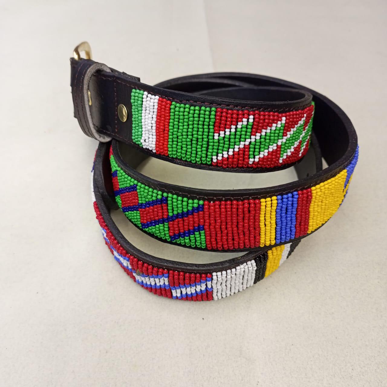 Maasai belt, Leather belt, Beaded belt, Handmade belt, Christmas gifts for loved ones African beaded belt, unisex belt, Casual belt, Boho