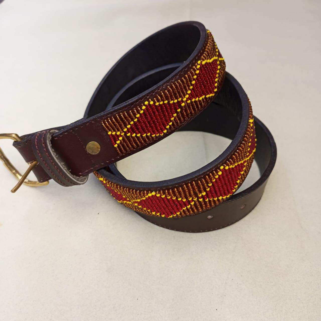Maasai belt, Leather belt, Beaded belt, Handmade belt, Christmas gifts for loved ones African beaded belt, unisex belt, Casual belt, Boho