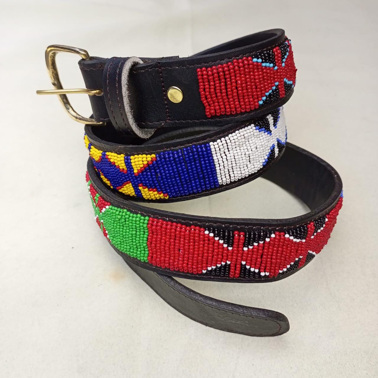 Maasai belt, Leather belt, Beaded belt, Handmade belt, Christmas gifts for loved ones African beaded belt, unisex belt, Casual belt, Boho