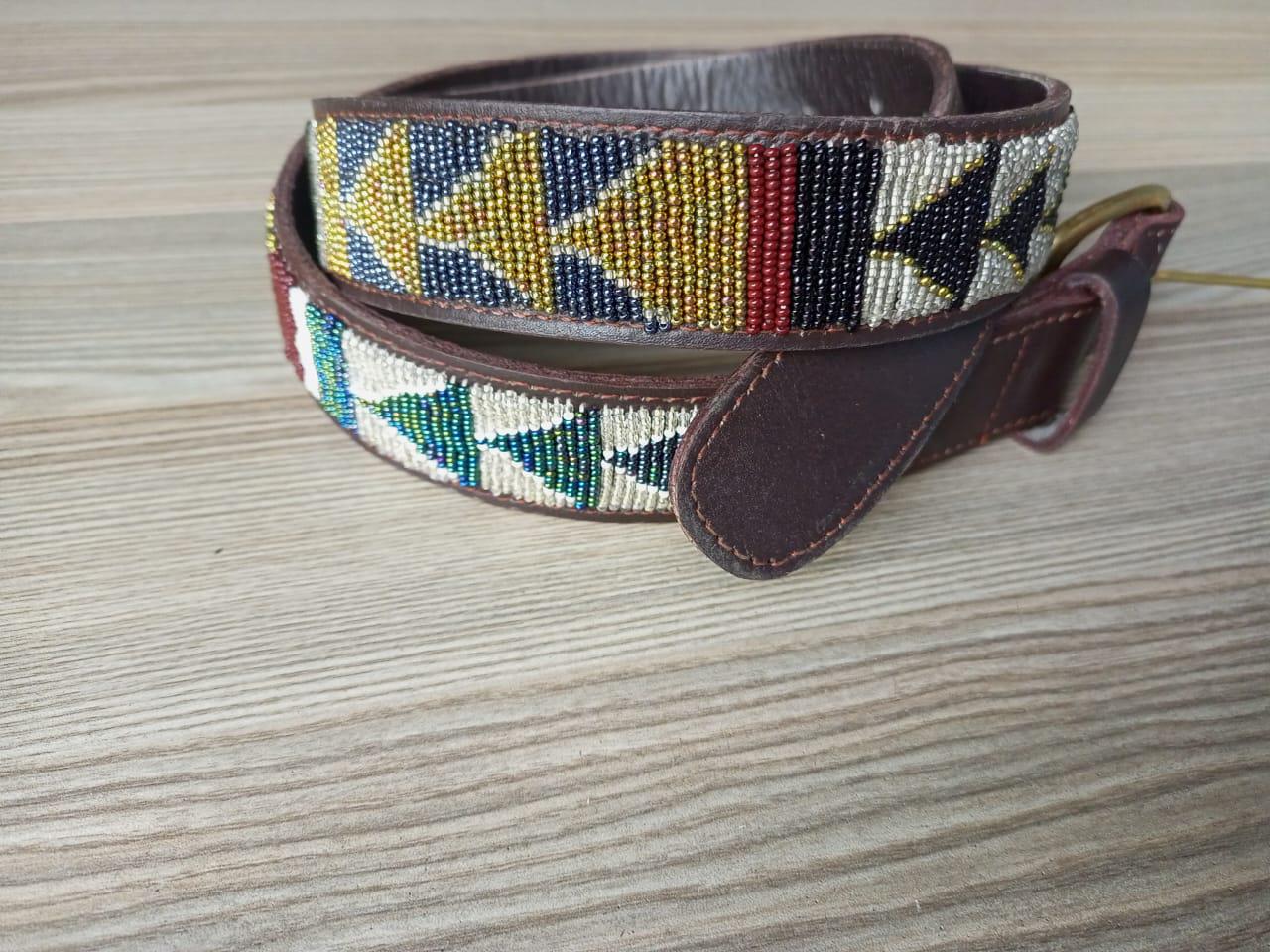 Maasai belt, Leather belt, Beaded belt, Handmade belt, Christmas gifts for loved ones African beaded belt, unisex belt, Casual belt, Boho