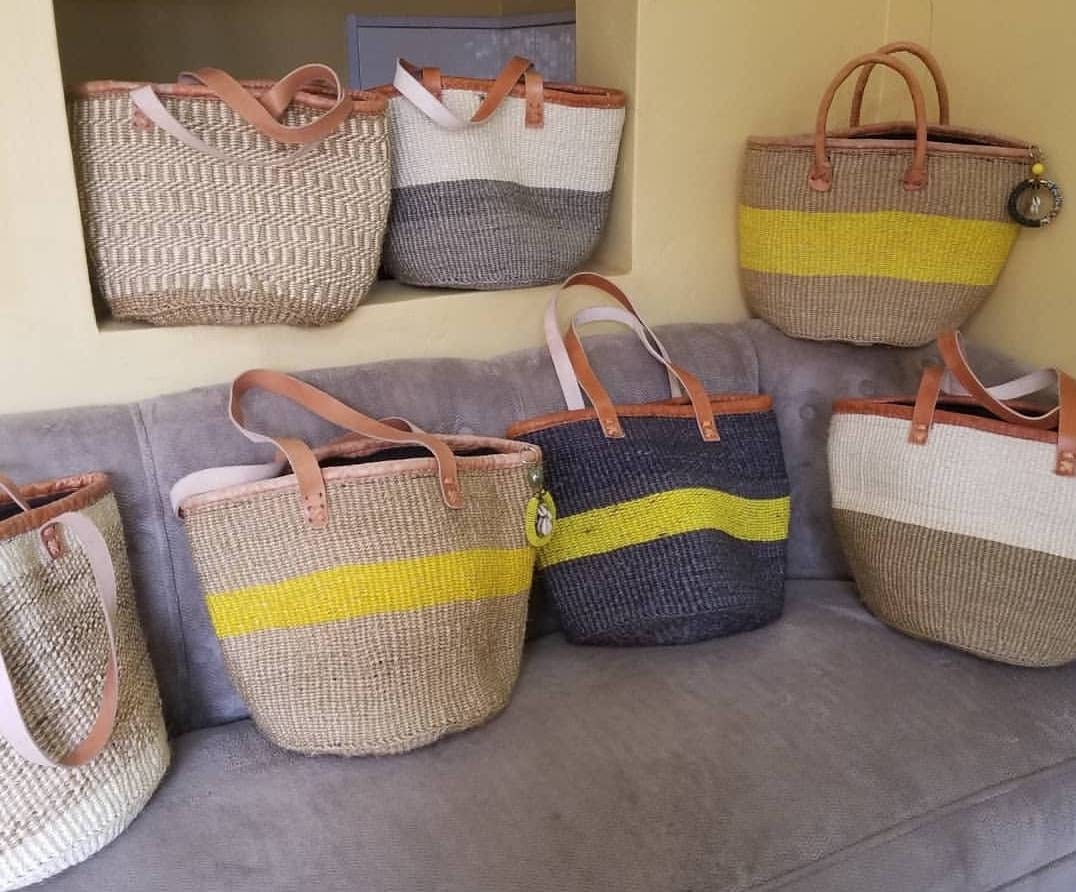 Handmade Woven Sisal Sling Bag - Boho Eco-Friendly Crossbody Bag | Sustainable Natural Fiber Purse | African Artisan Handcrafted Bag
