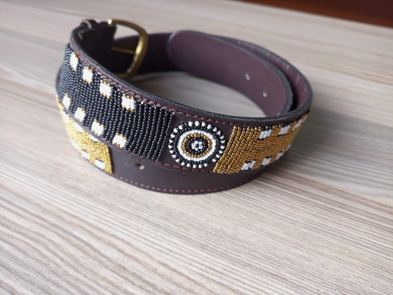 Maasai belt, Leather belt, Beaded belt, Handmade belt, Christmas gifts for loved ones African beaded belt, unisex belt, Casual belt, Boho