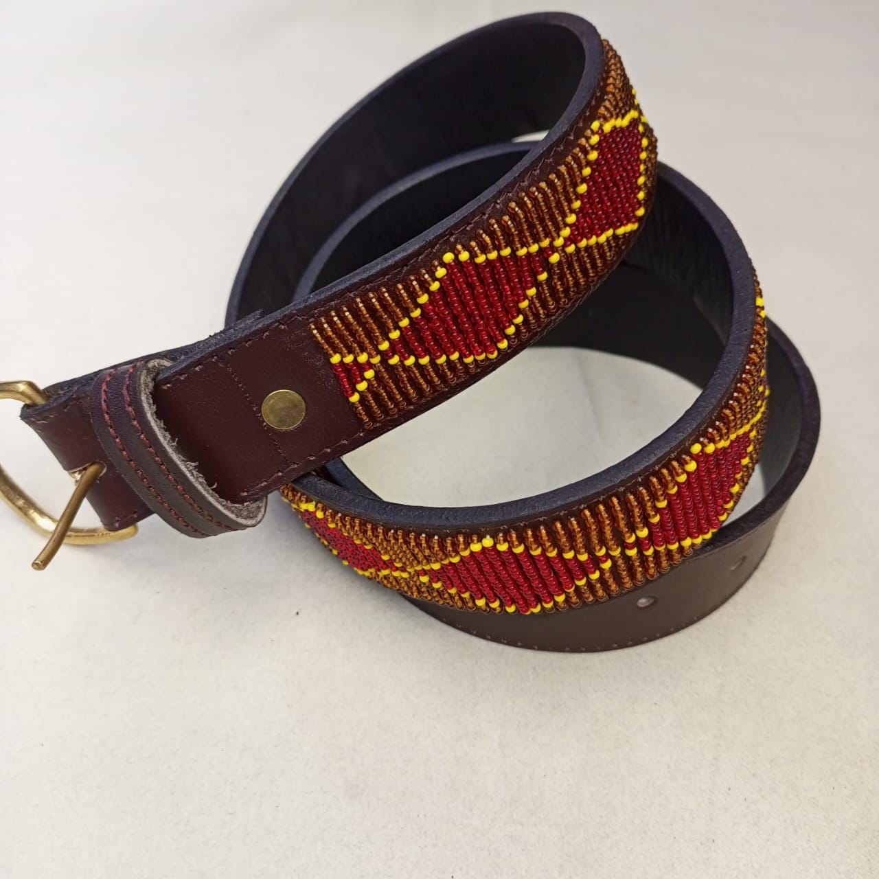 Maasai belt, Leather belt, Beaded belt, Handmade belt, Christmas gifts for loved ones African beaded belt, unisex belt, Casual belt, Boho