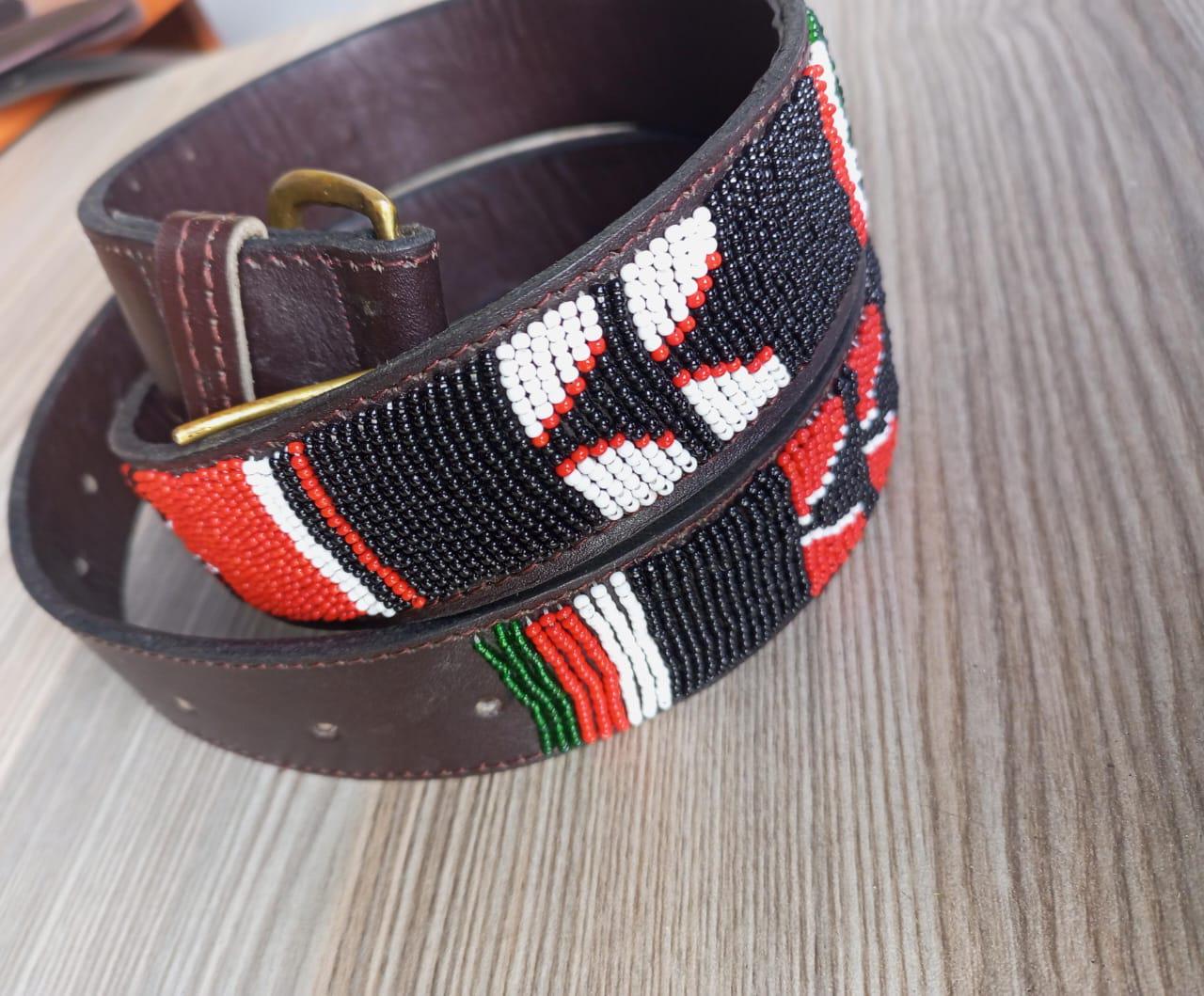 Maasai belt, Leather belt, Beaded belt, Handmade belt, Christmas gifts for loved ones African beaded belt, unisex belt, Casual belt, Boho