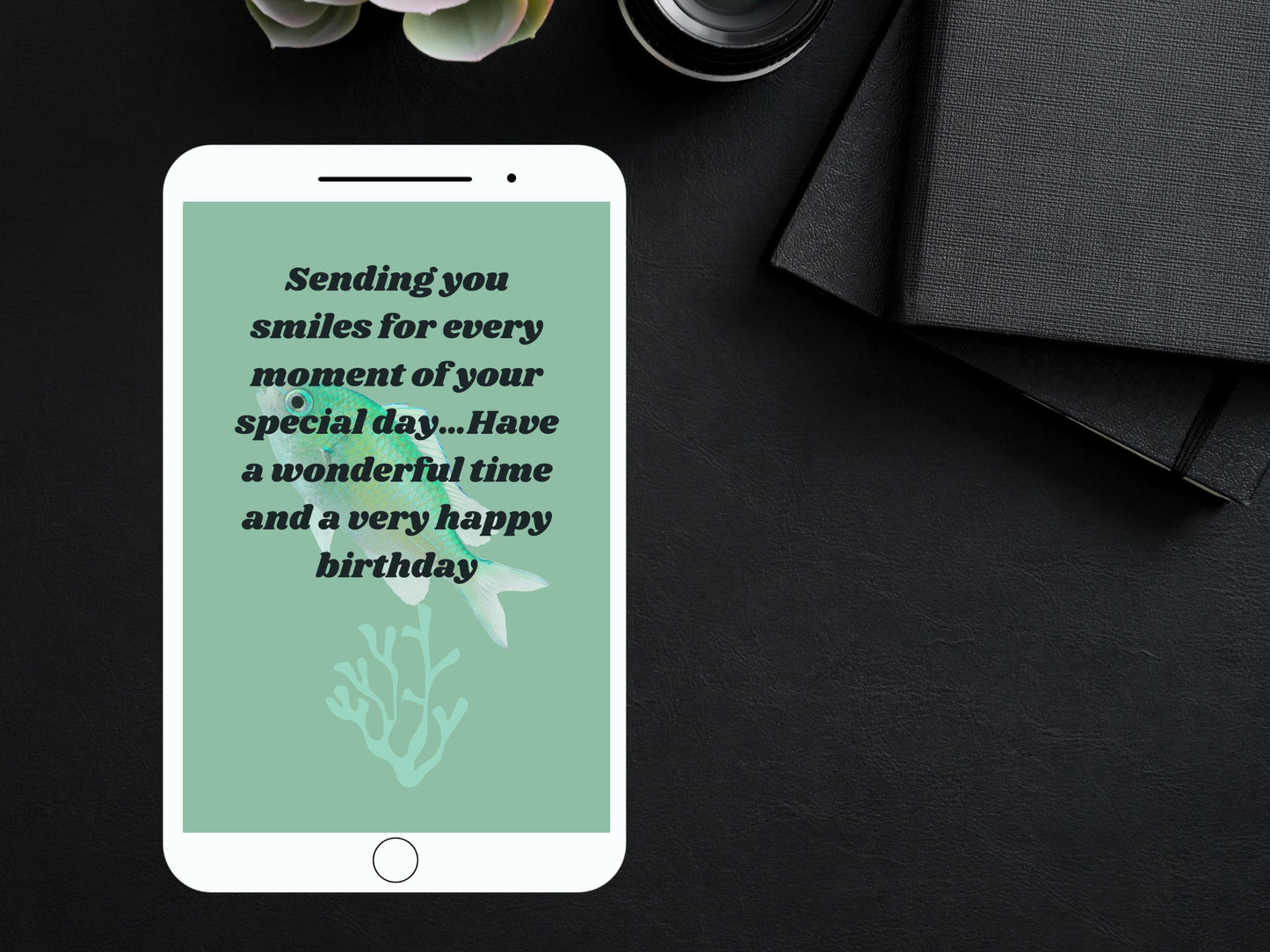 Digital birthday card, instant download, card, eco-friendly card, printable birthday card, unique birthday card, single-sided digital