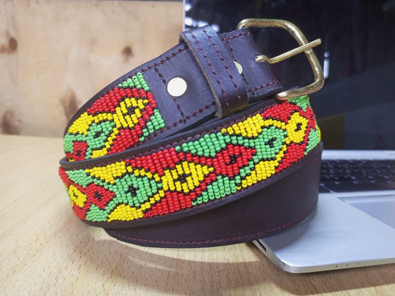 Maasai belt, Leather belt, Beaded belt, Handmade belt, Christmas gifts for loved ones African beaded belt, unisex belt, Casual belt, Boho