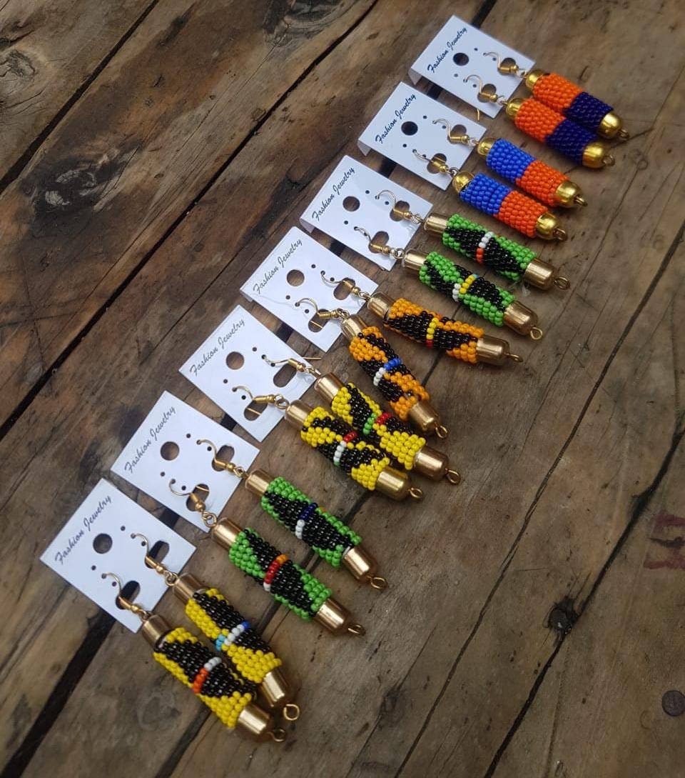 ON SALE: Wholesale African earrings , beaded earrings , handmade earrings for women , gift for her , 7 pairsgift for women