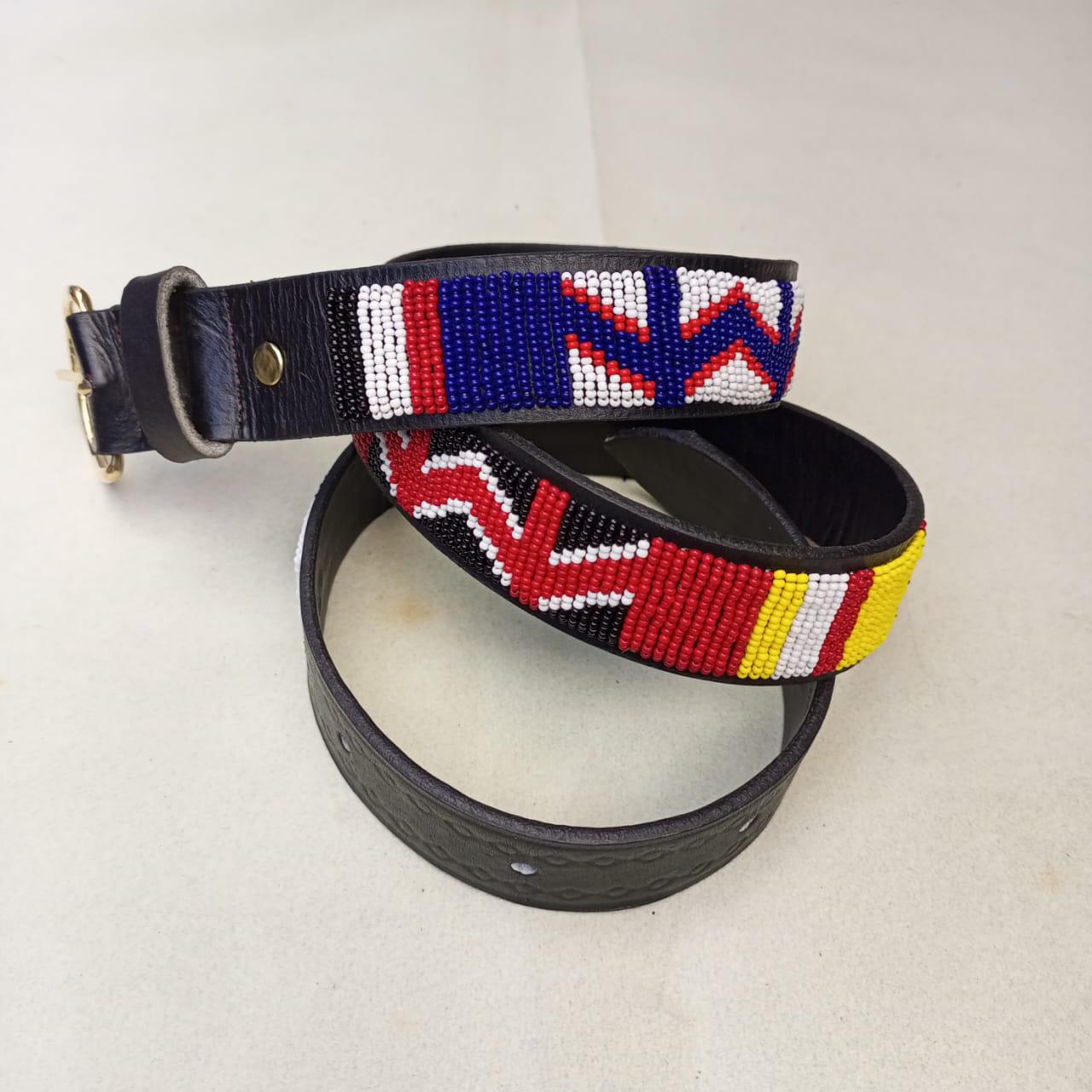 Maasai belt, Leather belt, Beaded belt, Handmade belt, Christmas gifts for loved ones African beaded belt, unisex belt, Casual belt, Boho