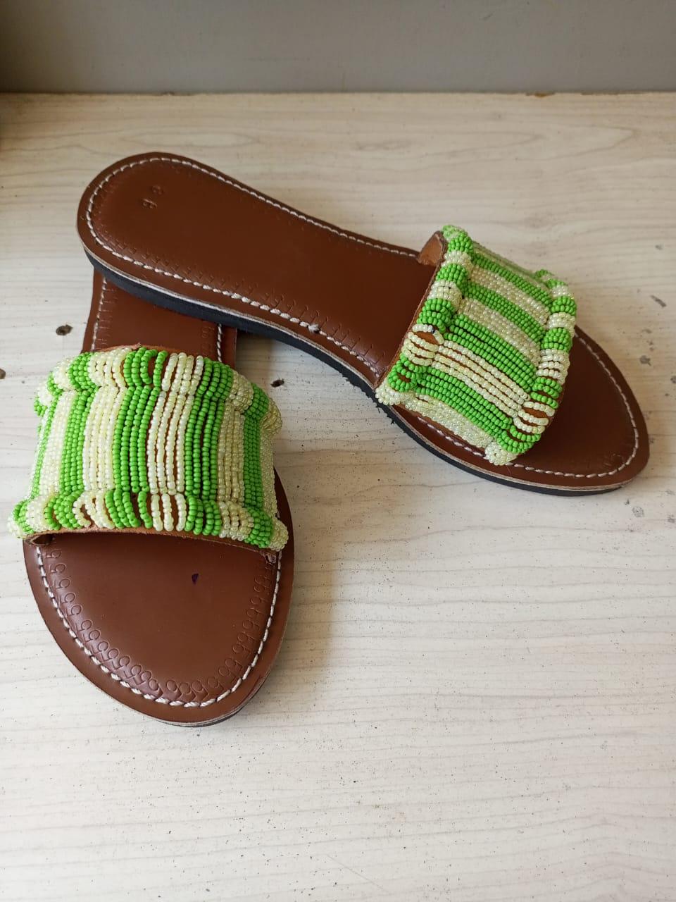 CUSTOMIZED African beaded sandals, summer sandals, Christmas gift for her,mom gift,beach sandals, leather sandals,