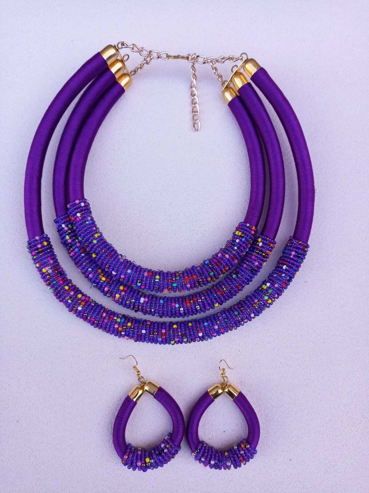 Boho Statement Jewelry/Colorful Seed Bead Necklace/Layered Necklace for Women/Gift for Her/Handmade Beaded Necklace/gift for women